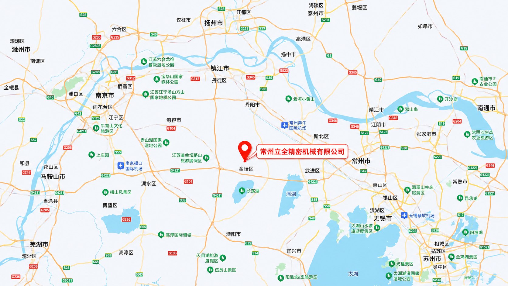 常州立全精密机械有限公司在金坛区的位置地图